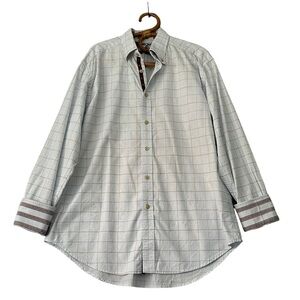 Robert Graham | Plaid Flip Cuff Button Down Shirt Size XL